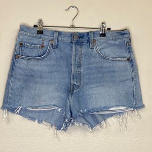 Levi's 501 Big E Button Fly Cut-off Shorts Size 31